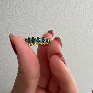 Caitlyn minimalist 18k gold birthstone ring